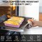 50-pack aluminum foil mini loaf pans with lids for baking muffins and cupcakes.
